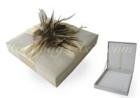 Make your big wedding day a luxury one by starting the invitation with NANGFA's world famous silk invitation boxes featuring crystal embellishments with czech rhinestones and fine silk lining. Each box can be ordered individually in your custom color and 