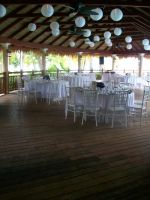 The reception was on the mill deck
