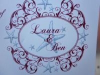 Our wedding logo used throughout the event.