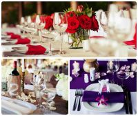 Table Set up and Flowers