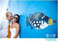 Trash the dress with Christine and Anthony on the streets of Playa del Carmen.  Photography by Rachel Schrank of Playaweddings.