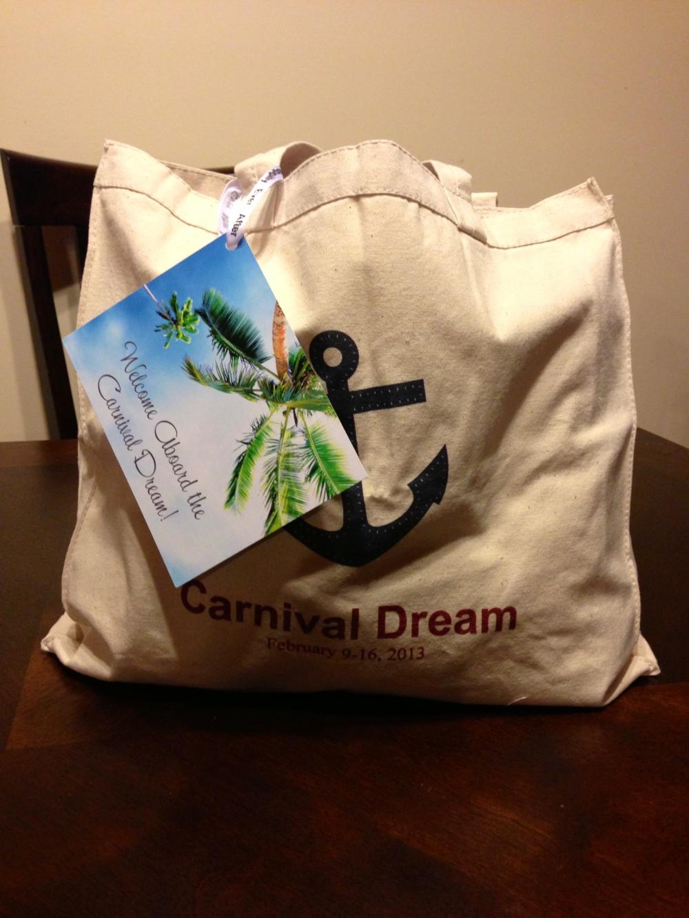 Our Welcome Aboard Bags w/PICS!!!!