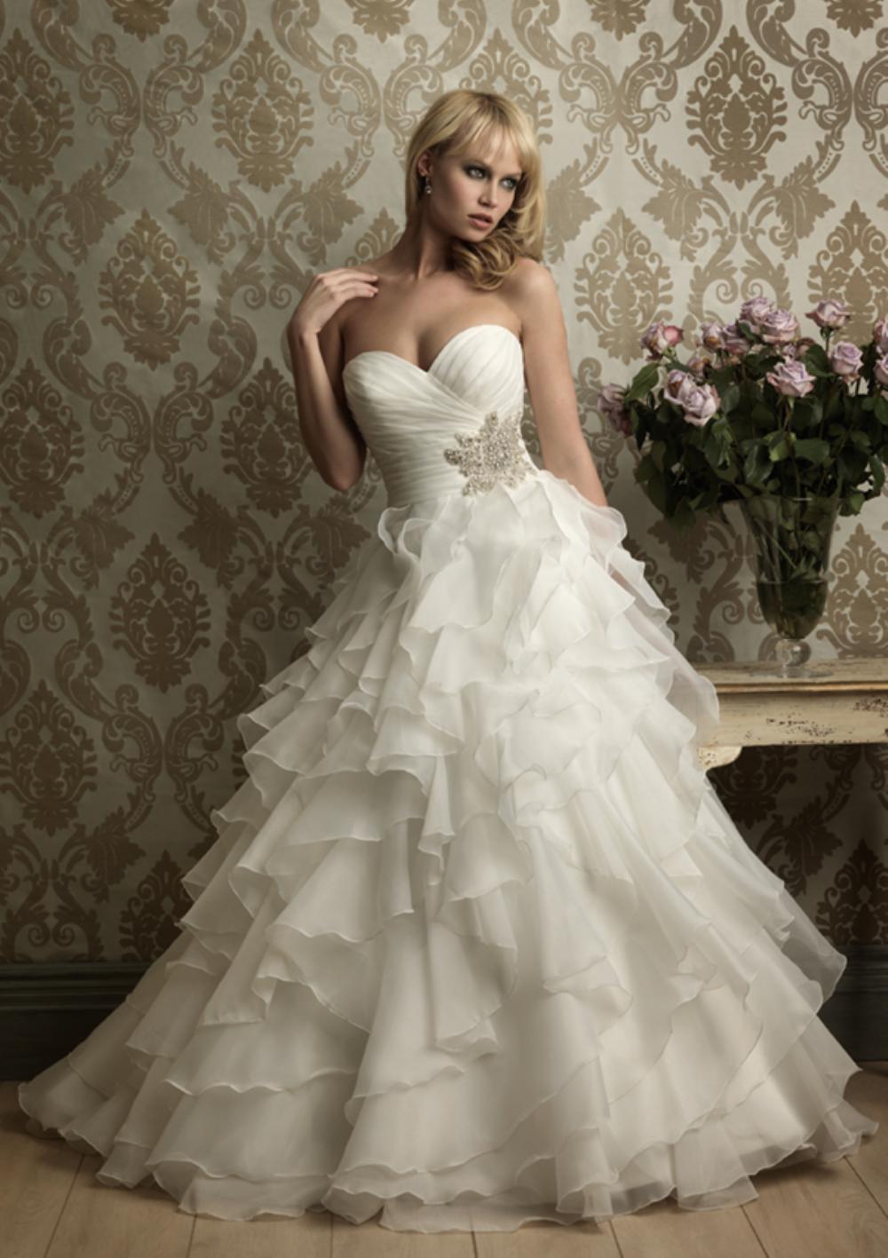 BEAUTIFUL ALLURE WEDDING DRESS - Style 8862, Size 10- $900 OBO