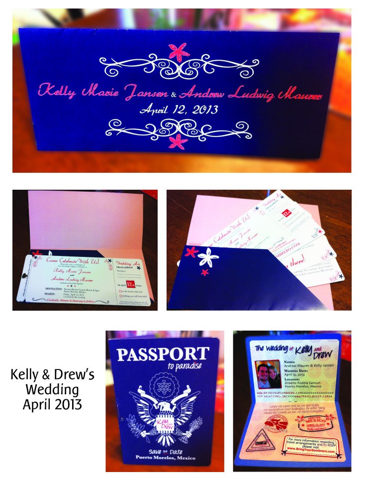 Sharing our Passport STDs and Boarding Pass Invitations :-)