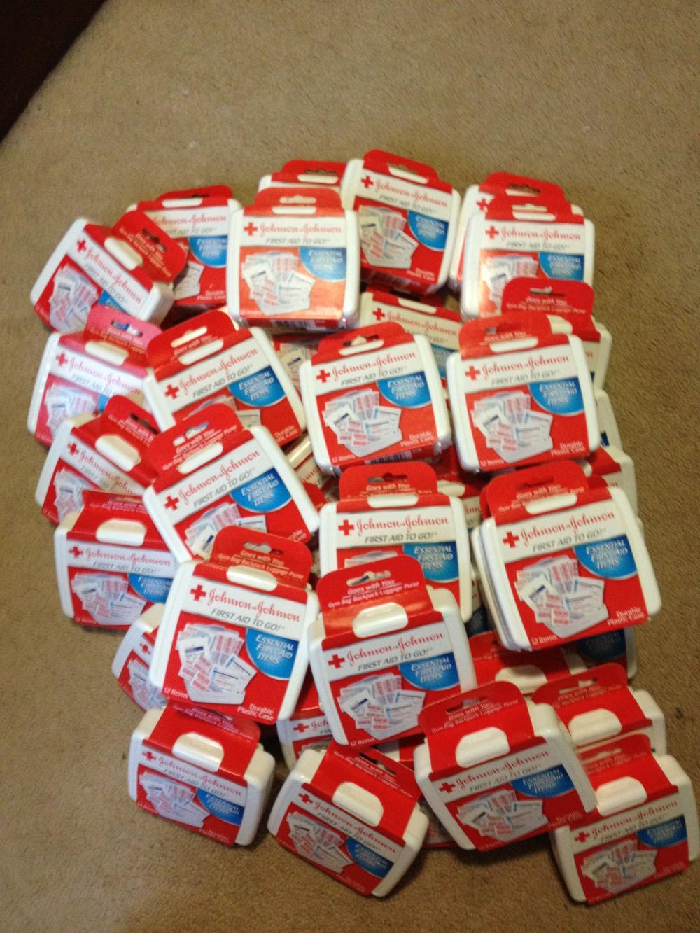 44 Johnson & Johnson First Aid Kits to go!