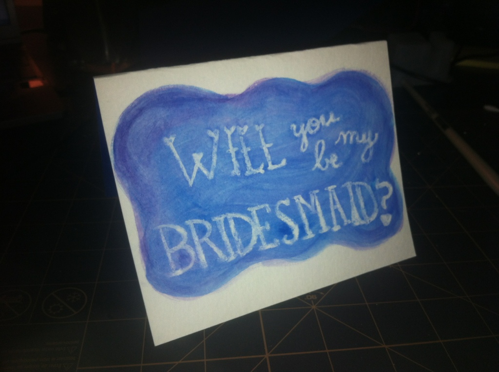 Will You Be My Bridesmaid Cards - Handmade