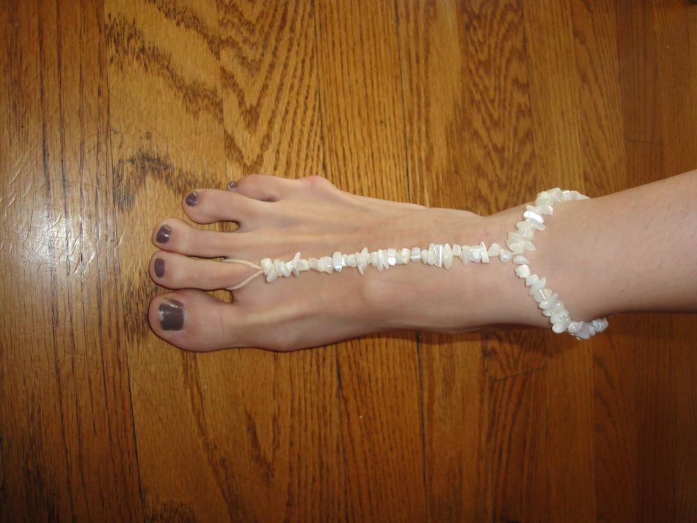 My DIY Beaded Barefoot Sandals Jewelry 