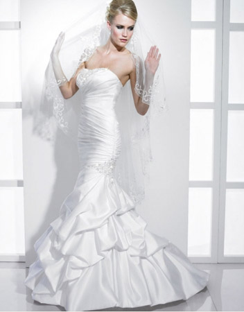 Moonlight J6163 Satin Wedding Dress Size 6