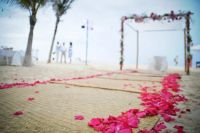 Gazebo with pink flowers by Yazmin De La Mora
