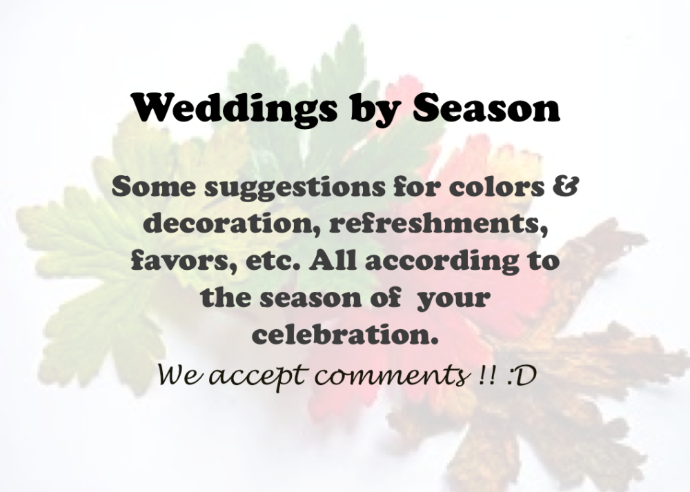 Weddings by Season
