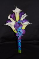 Demo bouquet created for me by Lynda at destination or not (real touch flowers). 

