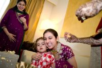 Punjabi Bride Enjoying Moment with her family