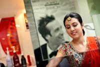 Punjabi Bride at beauty parlour 