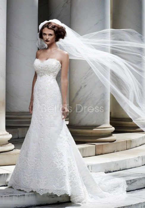 Dramatic Floor Length A line Empire Tulle Bridal Gowns
Source: http://www.bellasdress.com/dramatic-floor-length-a-line-empire-tulle-bridal-gowns-pd5595824.html