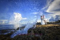 Beach destination wedding at Mayan Riviera, Mexico
Photography by Sarani E.