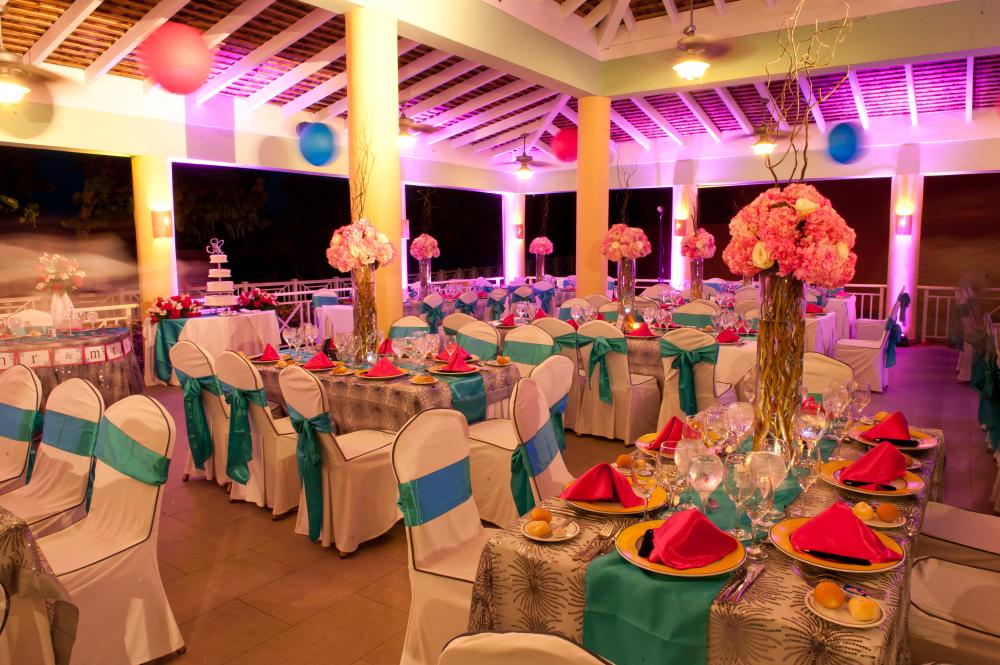 Turquoise Satin Chair Sashes  - 120 available ($2.50 for 5 )