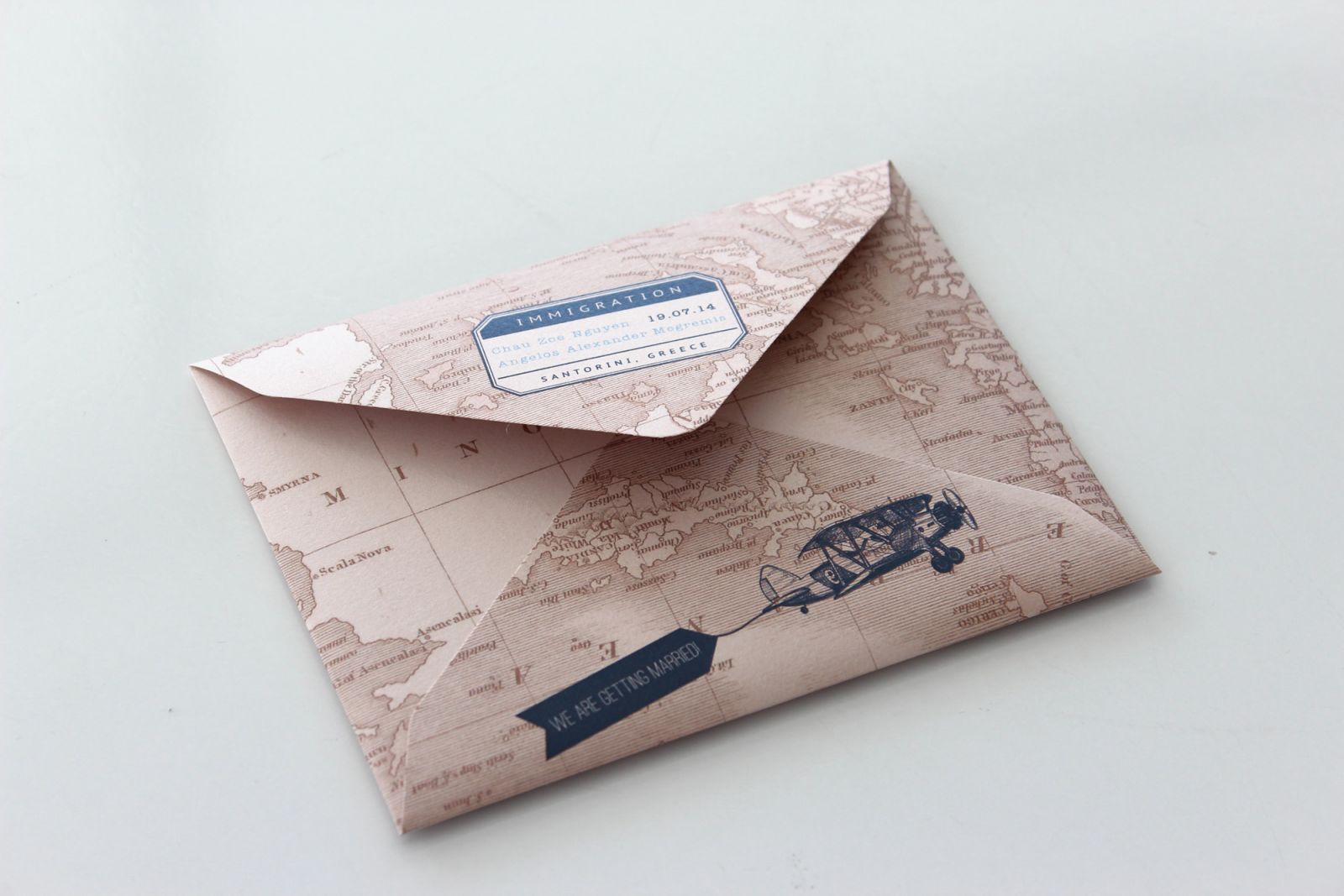 My passport invitation - designed and printed by Secret Diary Wedding Invitation - South Africa