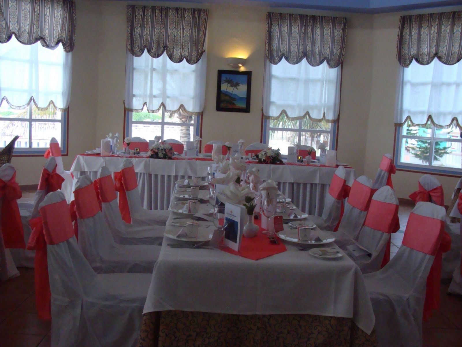 Coral Chair Sashes/Runners and ribbon for sale