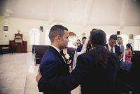 My godfather giving me away- my dad did not come to my wedding