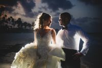All aglow with love- one of my favorite wedding pictures