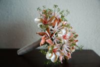 My bridal bouquet, made by www.seashellsinbloom.com
