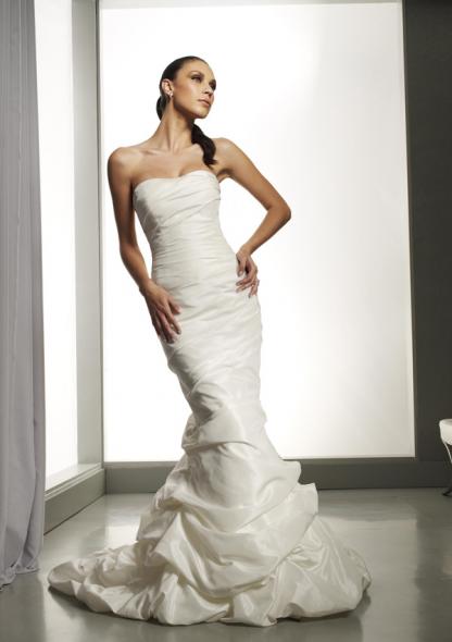 Davids Bridal p9345 Best Seller Mermaid white 6 4 wedding NWT