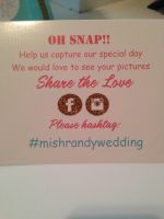 Instagram our wedding signs