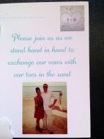 Closer view of back -Save the Dates