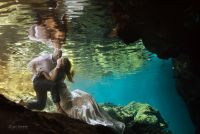 Doreen Christian   Gran Cenote underwater Trash The dress Photography   Mayan Palace Playa Del carmen    LuckiePhotography 1