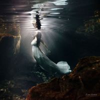 Denise Bert    Underwater Cenote Trash The Dress Photographer   Ivan Luckie Photography 2