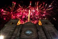 catholic church And fireworks   Luckie Photography