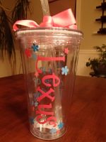 Back of Flower Girl Cup