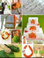 Orange and Lime Inspiration Board