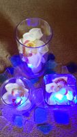 Centerpiece with submersible blue led light