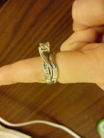 wedding rings - left side