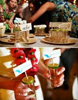 Place Card w/Tequila Shot