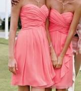 My bridesmaid's dress color:  Coral Reef