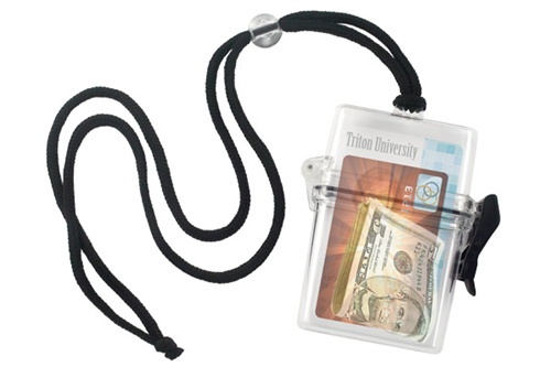Water Resistant Key Card Holders with Adjustable Lanyards.