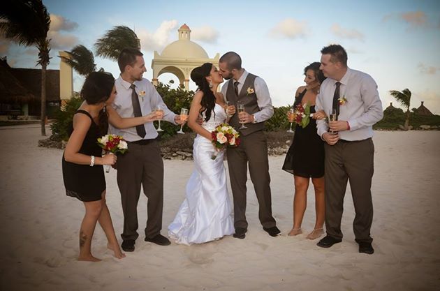 Best Friends wedding Tulum Gazebo Dec 4 2013