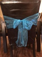 Chair sashes - teal