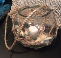 Fishbowl candle holder