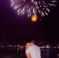 Fireworks at the boat ride back