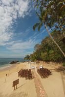 Ceremony set up at Las Caletas