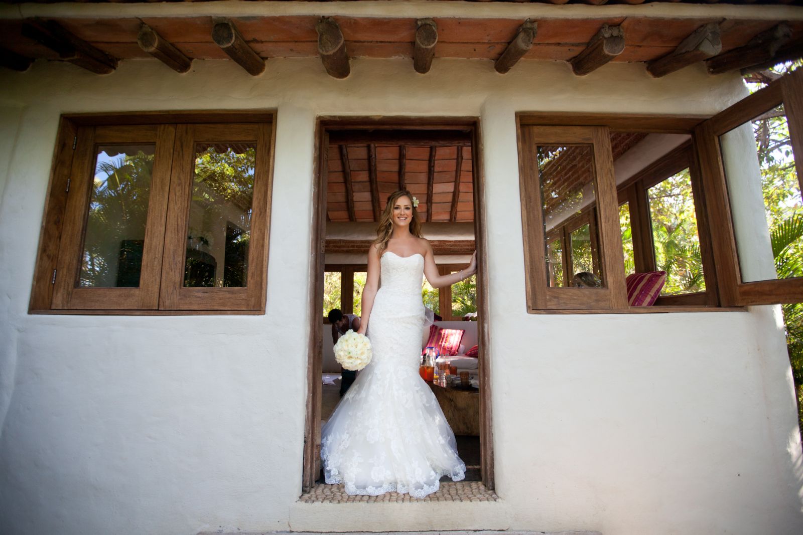 Ready for the big moment at the bridal suite.