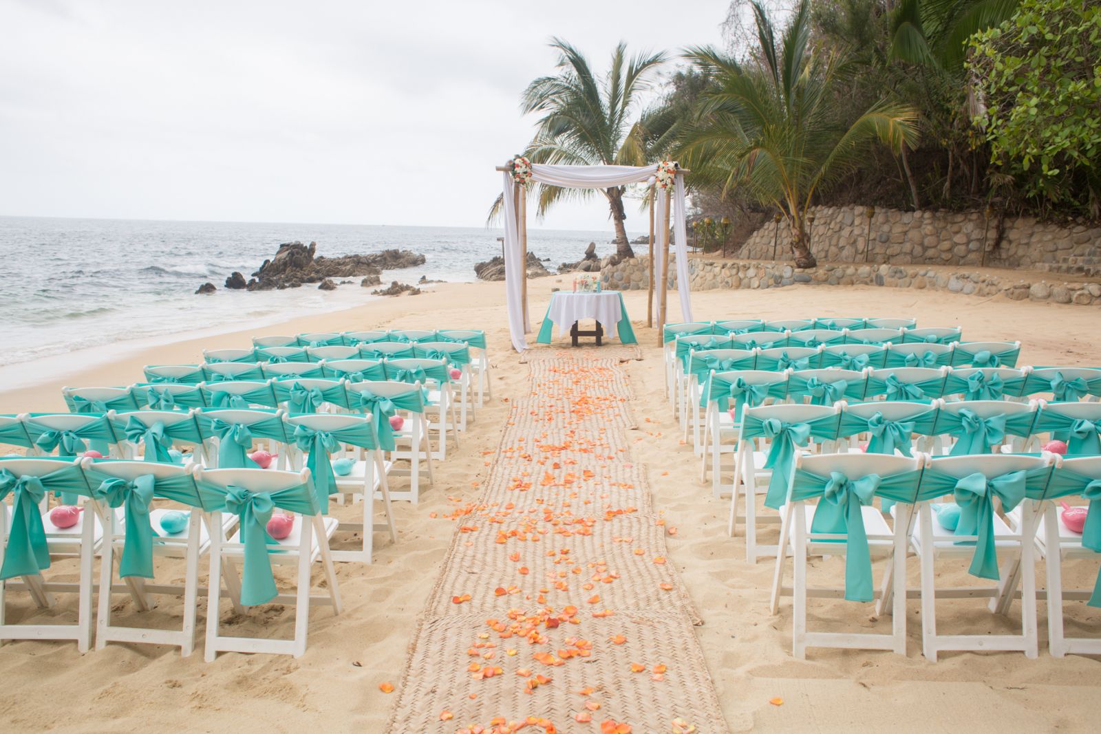 Ceremony in blue