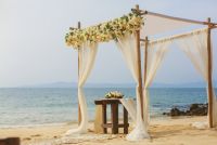 K&J  Beach ceremony decoration