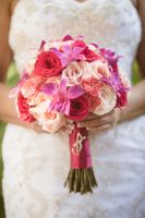 Wedding bouquet in pink