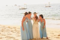 E&J 040516 LasCaletasWeddings, bridesmaids in blue