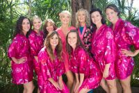 K&T pink robes for a relaxing time before the big moment!!