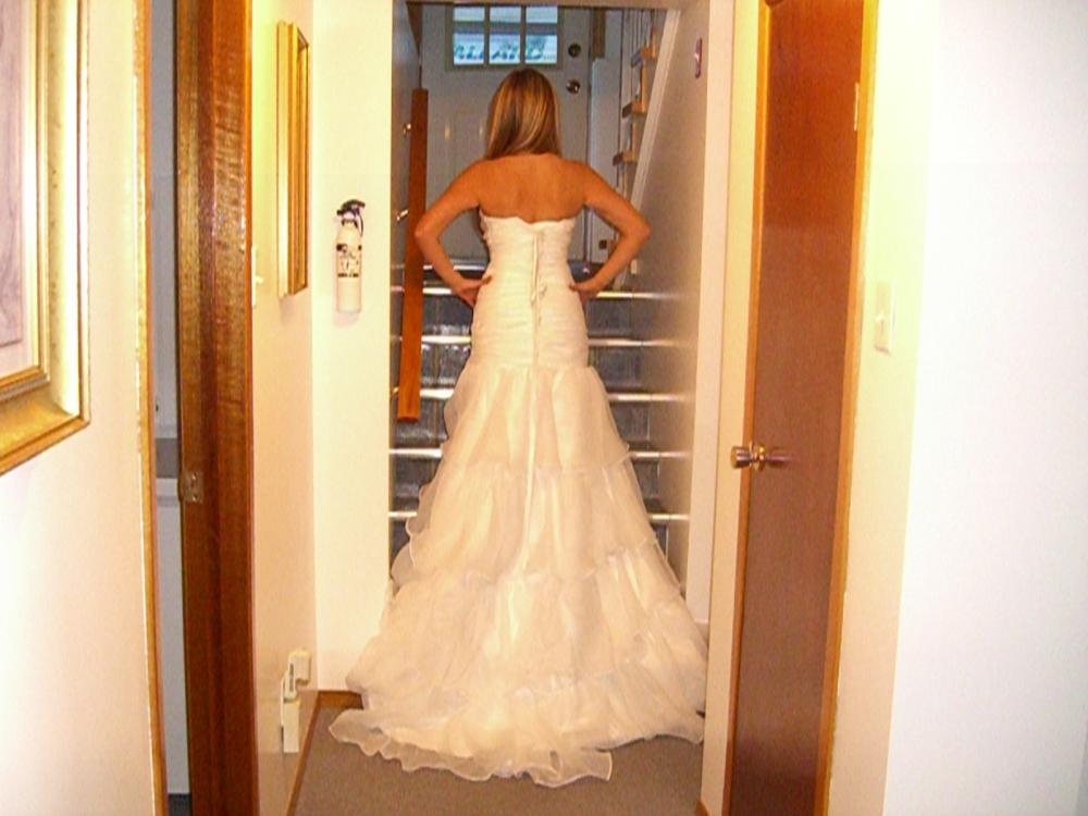 Ruffled Wedding Dress - Knock off 160.00